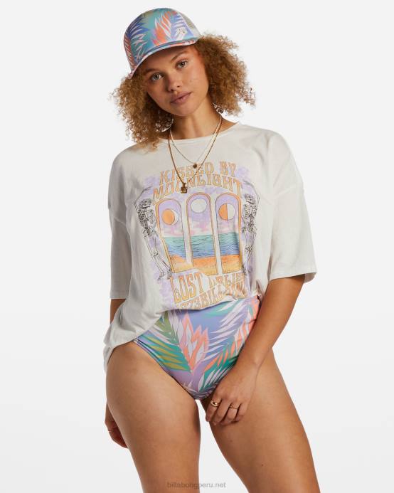 mujer cristal de sal Billabong camiseta beso claro de luna 04LD2080