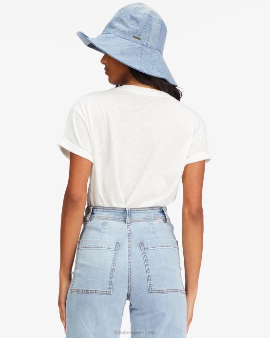mujer cristal de sal Billabong camiseta de novio hecha a la sombra 04LD2265