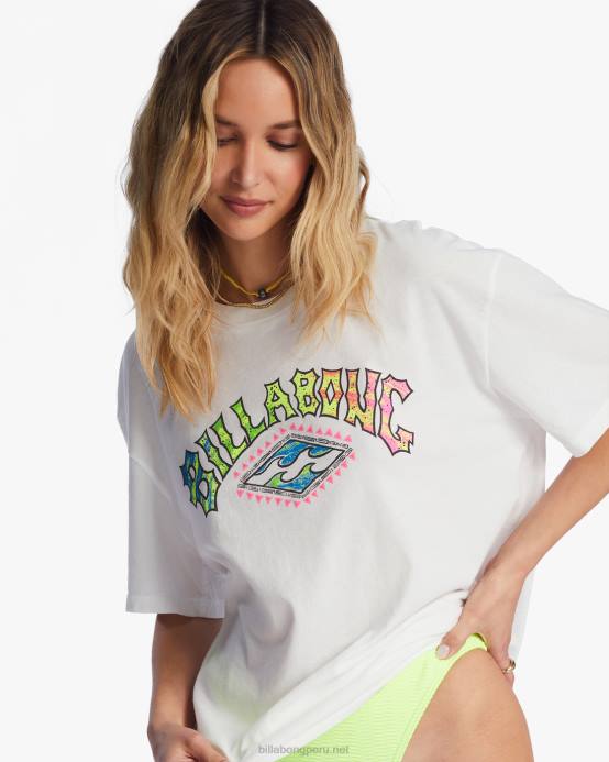 mujer cristal de sal Billabong camiseta extragrande pipe new boy 04LD1998