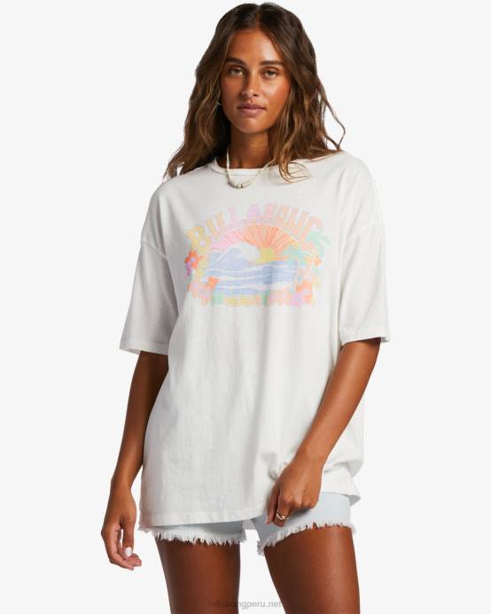 mujer cristal de sal Billabong camiseta oversize gira salada 04LD1922