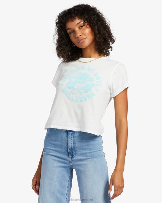 mujer cristal de sal Billabong camiseta verano de amor 04LD1831