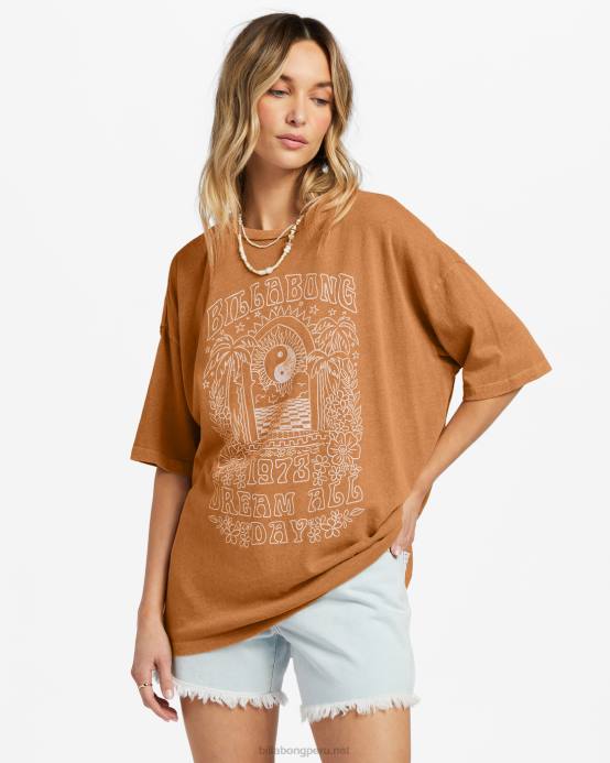mujer especia de verano Billabong brillo para ti camiseta oversize 04LD1869