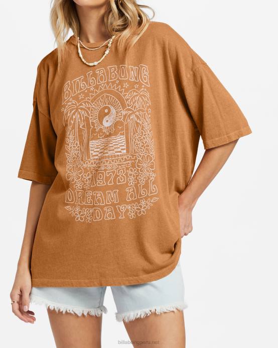 mujer especia de verano Billabong brillo para ti camiseta oversize 04LD1869