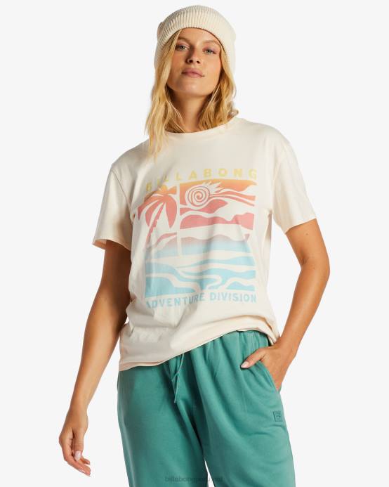 mujer gorra blanca Billabong una camiseta div 04LD2055