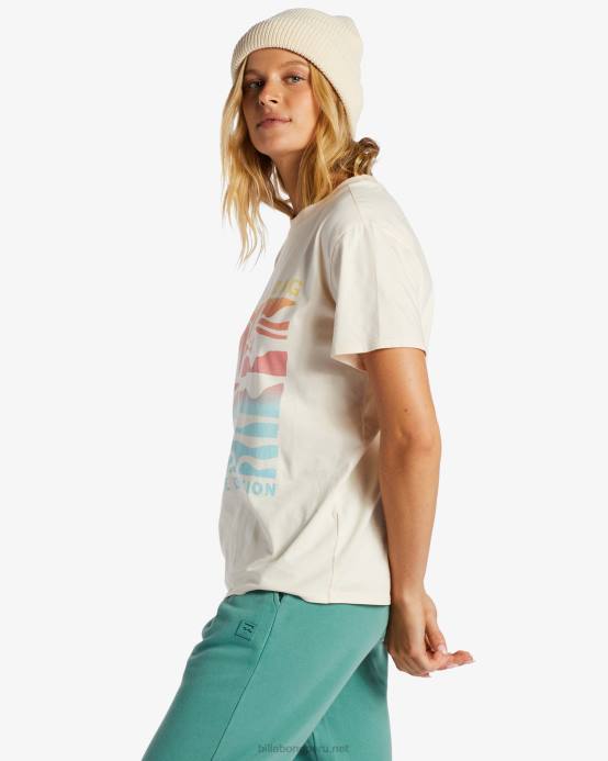mujer gorra blanca Billabong una camiseta div 04LD2055