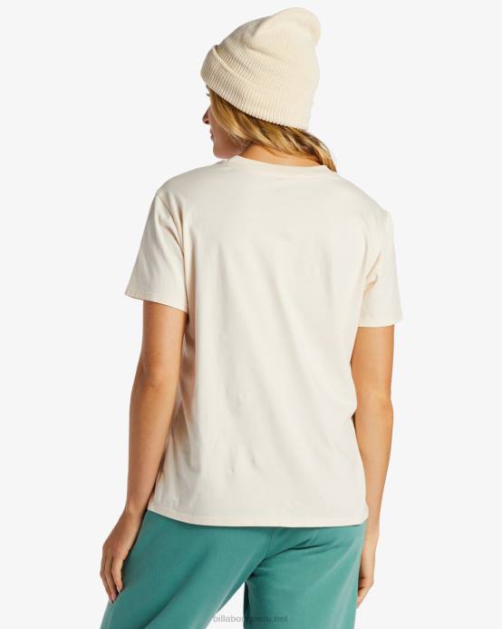 mujer gorra blanca Billabong una camiseta div 04LD2055