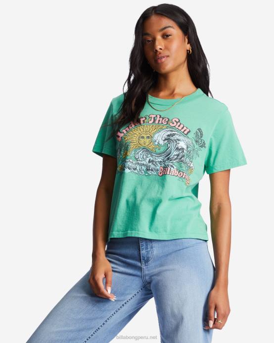 mujer hierba dulce Billabong camiseta aguas picadas 04LD1936