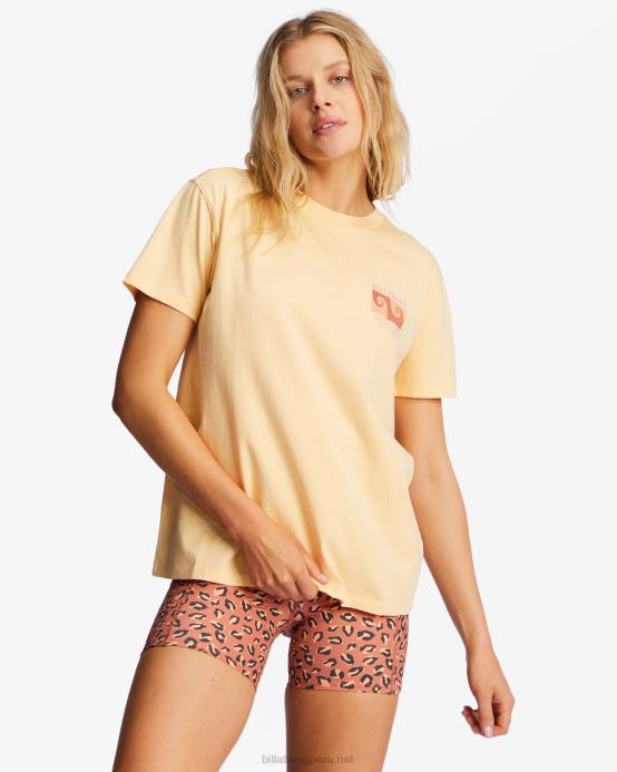 mujer miel besada Billabong a/div tee camiseta de manga corta upf 50 04LD1985