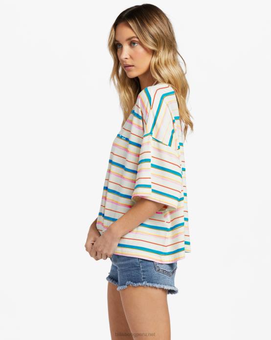 mujer multi Billabong camiseta cuadrada sin sentirse libre 04LD1772