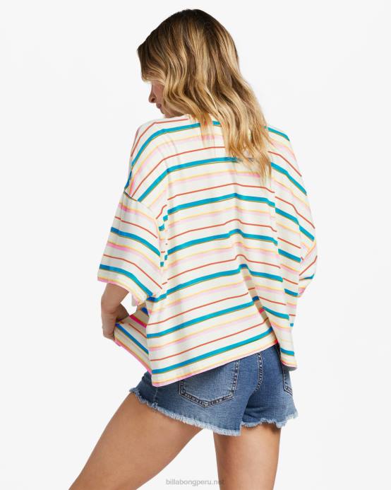 mujer multi Billabong camiseta cuadrada sin sentirse libre 04LD1772