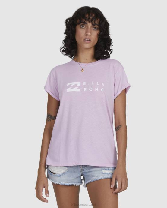 mujer orquídea Billabong camiseta desgastada de una ola 04LD2366