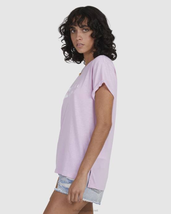 mujer orquídea Billabong camiseta desgastada de una ola 04LD2366