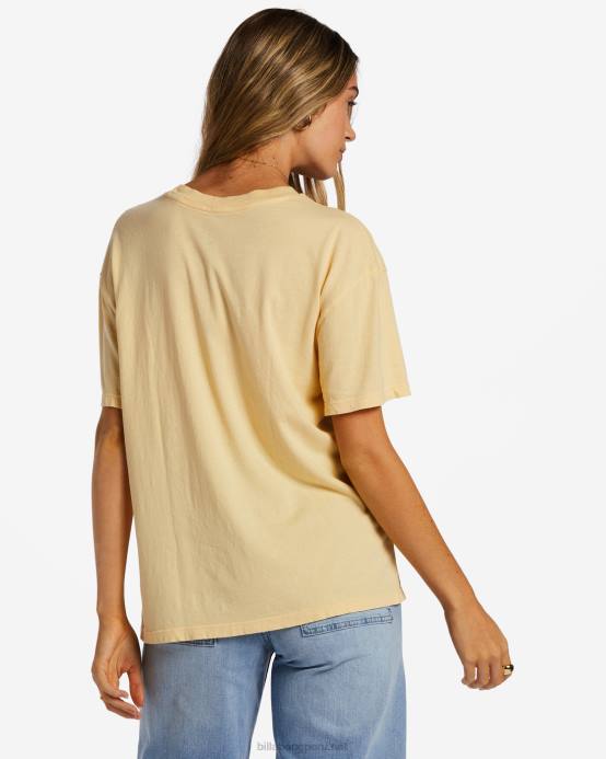 mujer suero de la leche Billabong como arriba es abajo camiseta 04LD2026