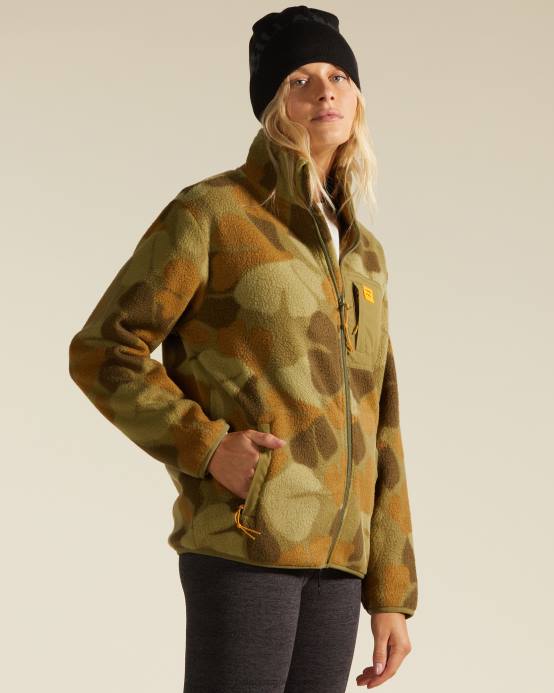 mujer camuflaje Billabong a/div switchback full zip 2 chaqueta con cremallera 04LD2248