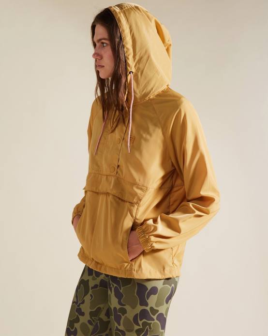 mujer Miel salvaje Billabong a / div sendero a lo largo de la falda del suéter anorak 04LD2360
