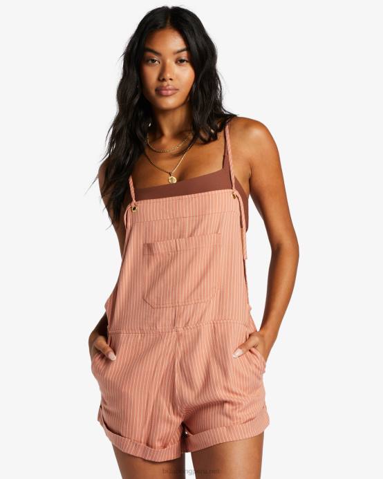 mujer amanecer rosa Billabong mameluco de búsqueda salvaje 04LD1364