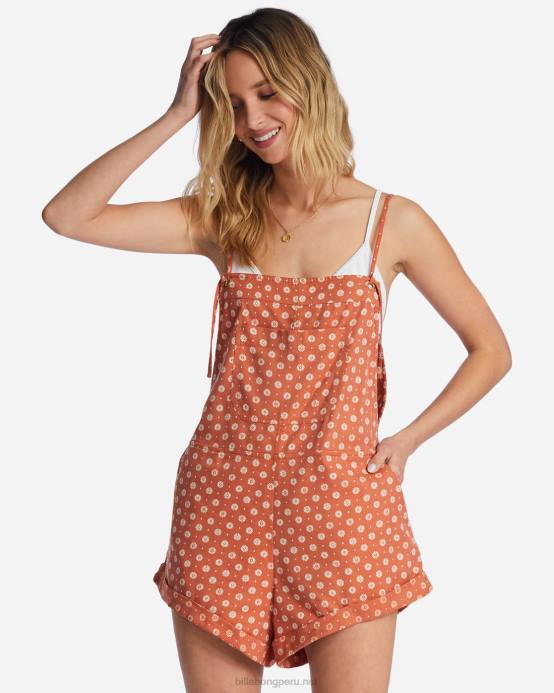 mujer ladrillo Billabong mameluco de búsqueda salvaje 04LD1697