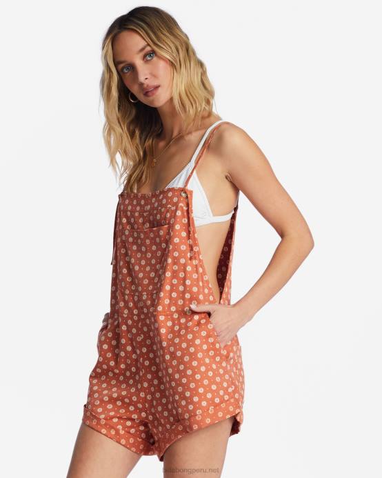 mujer ladrillo Billabong mameluco de búsqueda salvaje 04LD1697