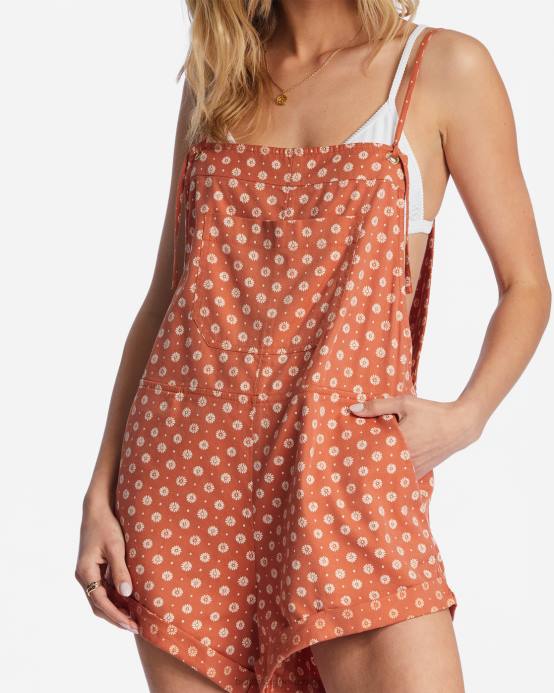 mujer ladrillo Billabong mameluco de búsqueda salvaje 04LD1697