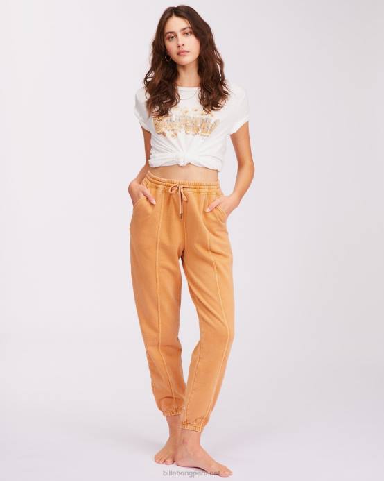 mujer caramelo Billabong pantalones de chándal ideales 04LD2314