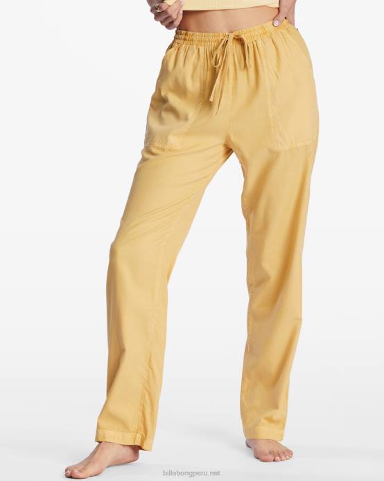 mujer Costa Dorada Billabong pantalones tejidos de playa 04LD2196