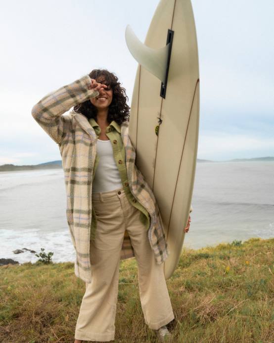 mujer arena blanca Billabong pantalones de pana caramelo 04LD1979