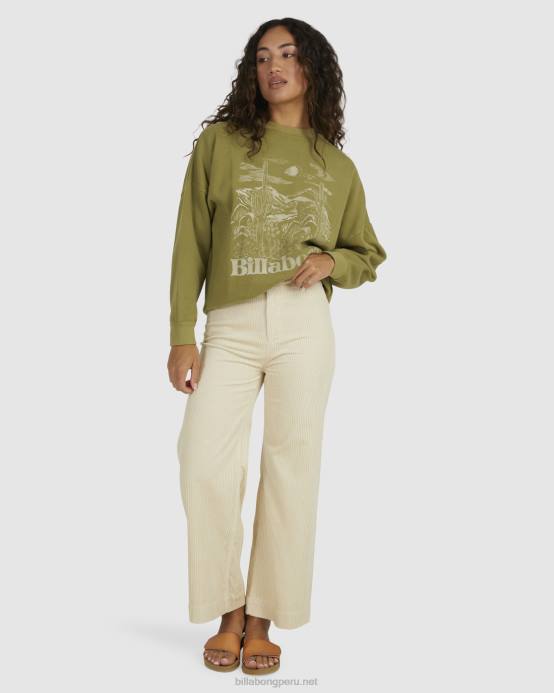 mujer arena blanca Billabong pantalones de pana caramelo 04LD1979