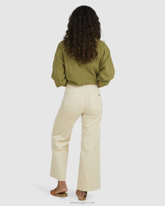 mujer arena blanca Billabong pantalones de pana caramelo 04LD1979