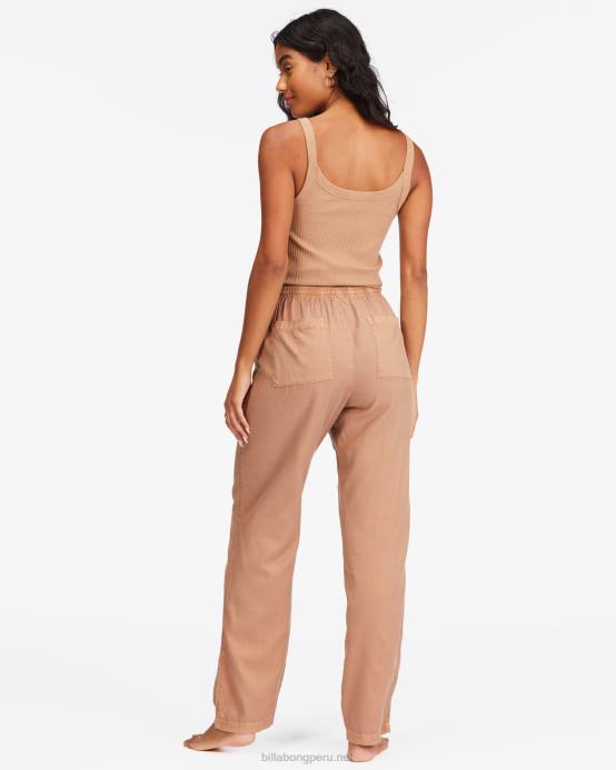 mujer bonita masilla Billabong pantalones tejidos de playa 04LD2826
