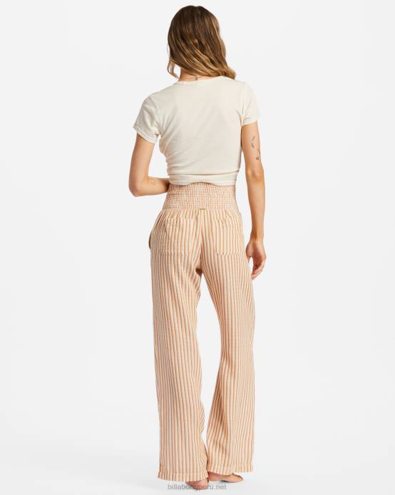 mujer tan bronceado Billabong New Waves 2 pantalones con cintura elástica 04LD1820