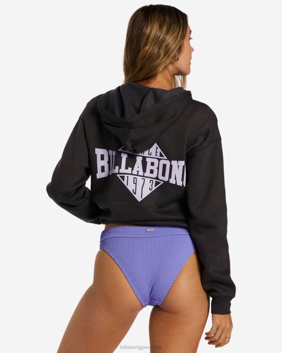 mujer apagado negro Billabong sudadera nacida en la playa 04LD2066