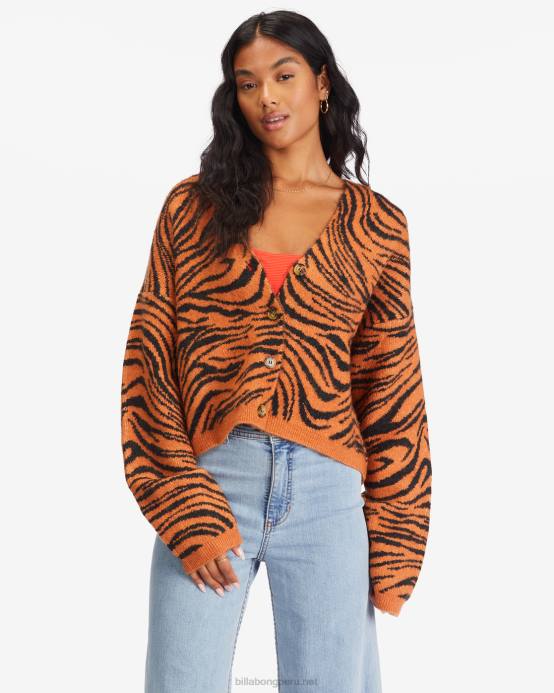 mujer arcilla del desierto Billabong cárdigan corto wild one 04LD2245