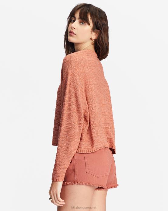mujer chocolate dulce Billabong suéter de todos los días 04LD2211
