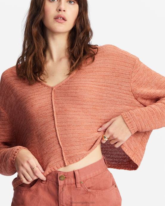 mujer chocolate dulce Billabong suéter de todos los días 04LD2211