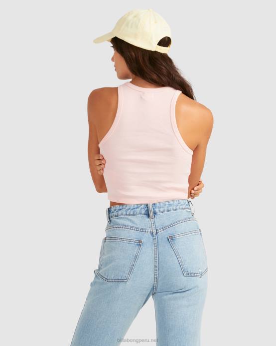 mujer Rosa palido Billabong camiseta sin mangas jessie 04LD2368