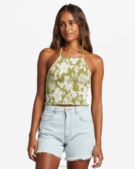 mujer algas marinas Billabong se siente como una camiseta sin mangas de verano 04LD1840