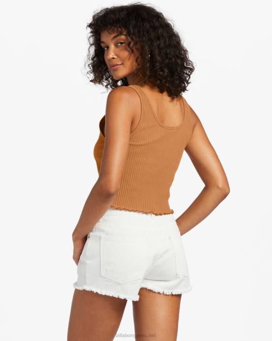 mujer especia de verano Billabong camiseta sin mangas de canalé 04LD1797