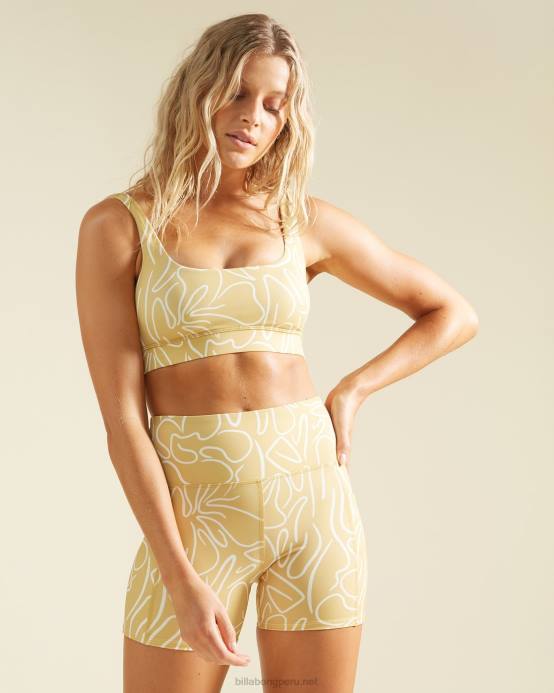 mujer musgo dulce Billabong camiseta sin mangas con sujetador cumbre a/div 04LD1736