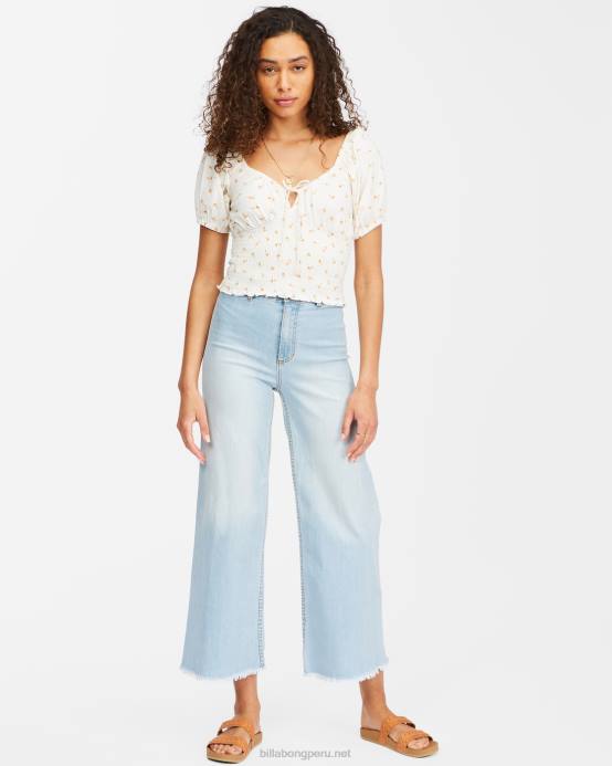 mujer cristal de sal Billabong top de punto estampado dulce puesta de sol 04LD2301