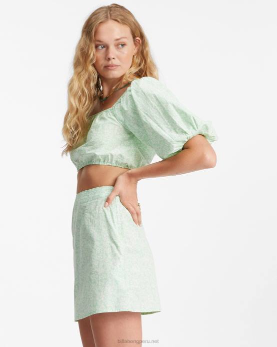 mujer gotas de miel Billabong top corto de sol tropical 04LD2354