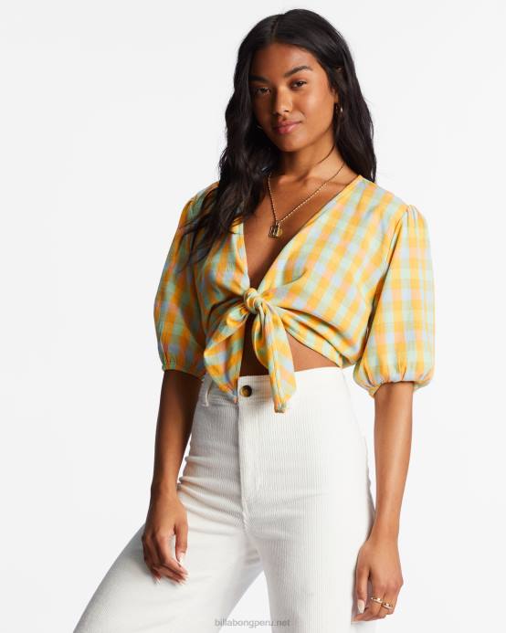 mujer multi Billabong como quieras top con lazo en la parte delantera 04LD2131