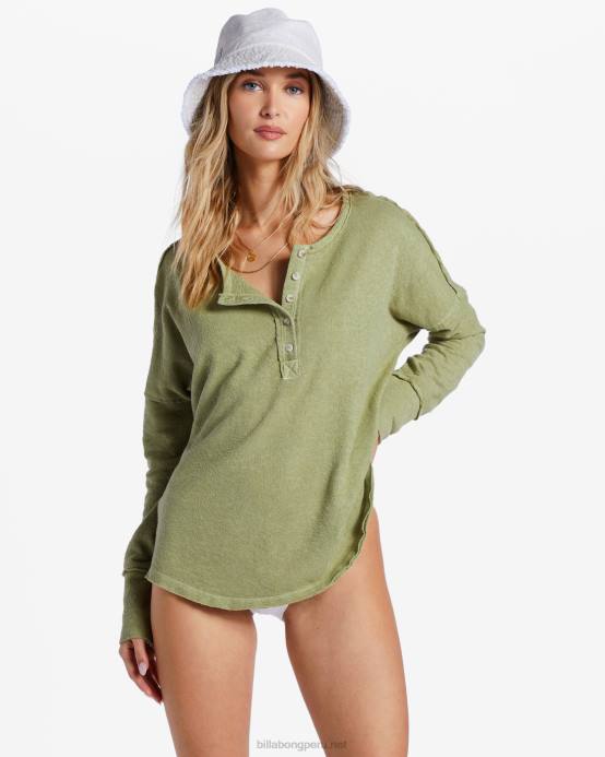 mujer palta Billabong nuevo top henley anyday 04LD2061