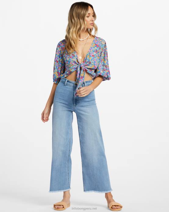 mujer playa Billabong como quieras anudar la parte superior delantera 04LD1795