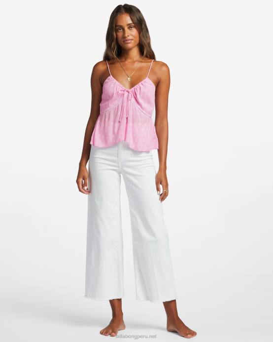 mujer senderos rosas Billabong solo para ti cami top 04LD1891