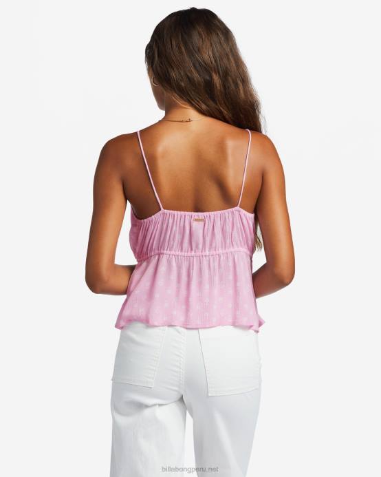 mujer senderos rosas Billabong solo para ti cami top 04LD1891