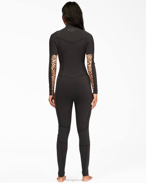 mujer animal Billabong Traje de neopreno completo con cremallera en el pecho 3/2 salty dayz 04LD2596