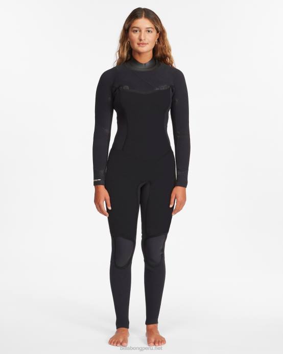 mujer lavado de olas Billabong Traje de neopreno completo con cremallera en el pecho 3/2 salty dayz 04LD2594