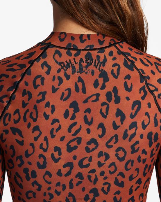 mujer manchado Billabong 1/1 traje de primavera de manga larga ligero salty dayz 04LD2587