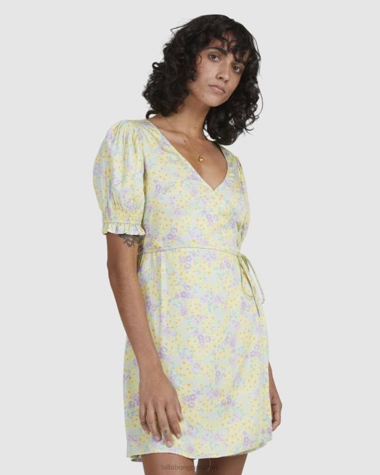 mujer Lima Limon Billabong vestido cruzado tempestad 04LD2339