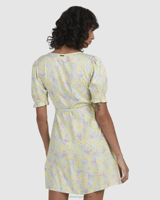 mujer Lima Limon Billabong vestido cruzado tempestad 04LD2339